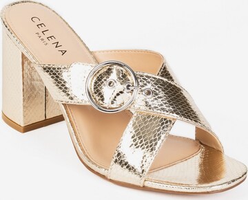 Celena Pantolette 'Chene' in Gold