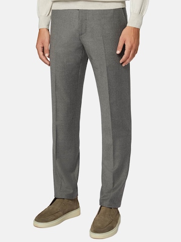 Regular Pantalon à plis Boggi Milano en gris : devant