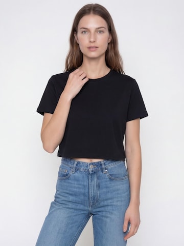 Antargo Shirt 'Women's Cropped T-Shirt' in Black: front