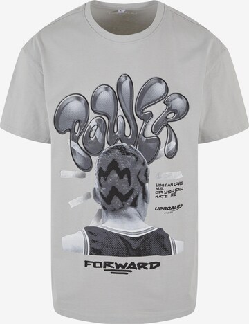 MT Upscale T-Shirt 'Power Foward 2.0' in Grau: predná strana