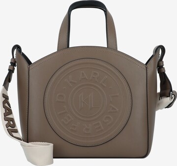 Borsa a mano di Karl Lagerfeld in grigio: frontale