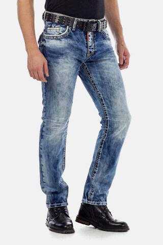 Coupe slim Jean CIPO & BAXX en bleu