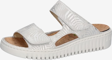 WALDLÄUFER Mules in White: front