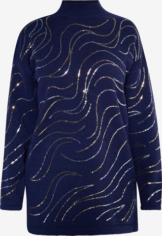 usha BLACK LABEL Pullover in Blau: predná strana