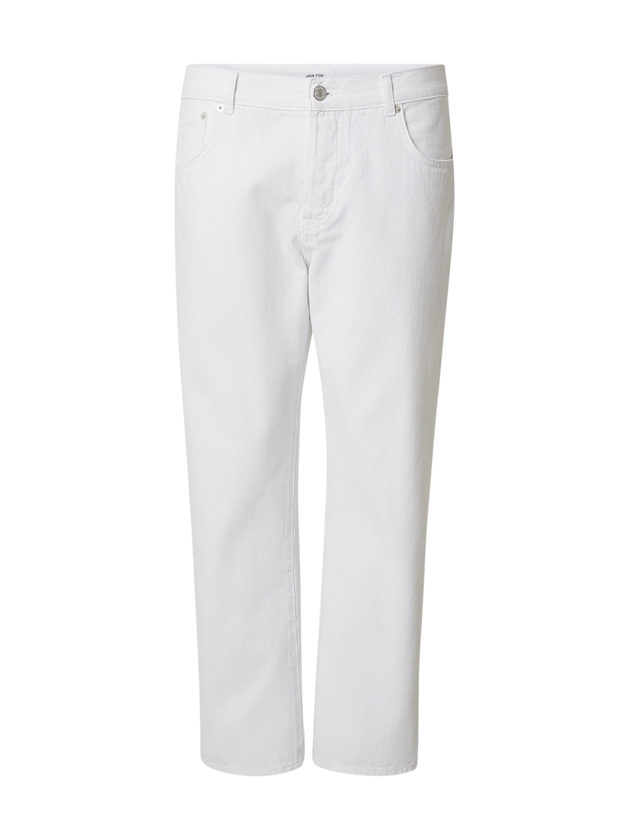 DAN FOX APPAREL Kavbojke 'Jack' | bela barva: sprednja stran