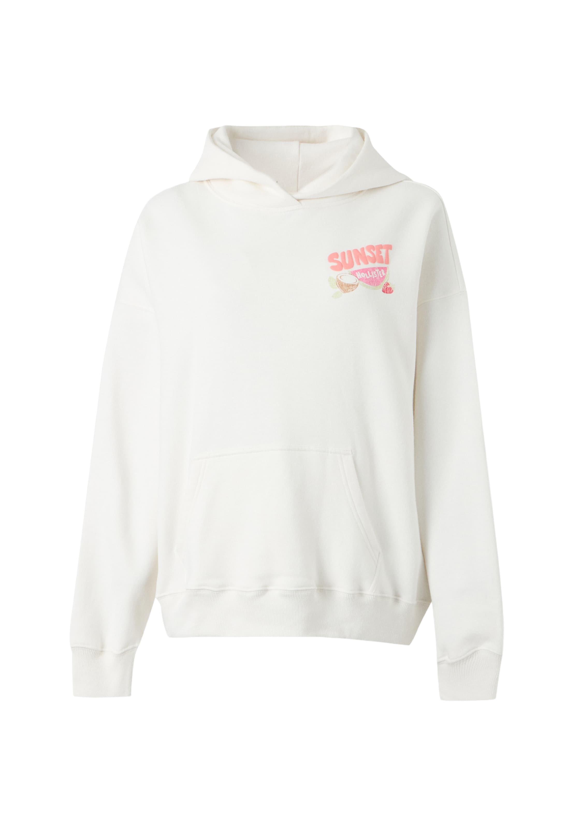 HOLLISTER Tréning póló - fehér: elől
