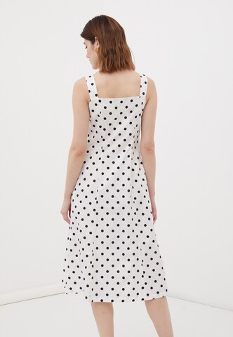 Finn Flare Summer Dress 'Dots' in White