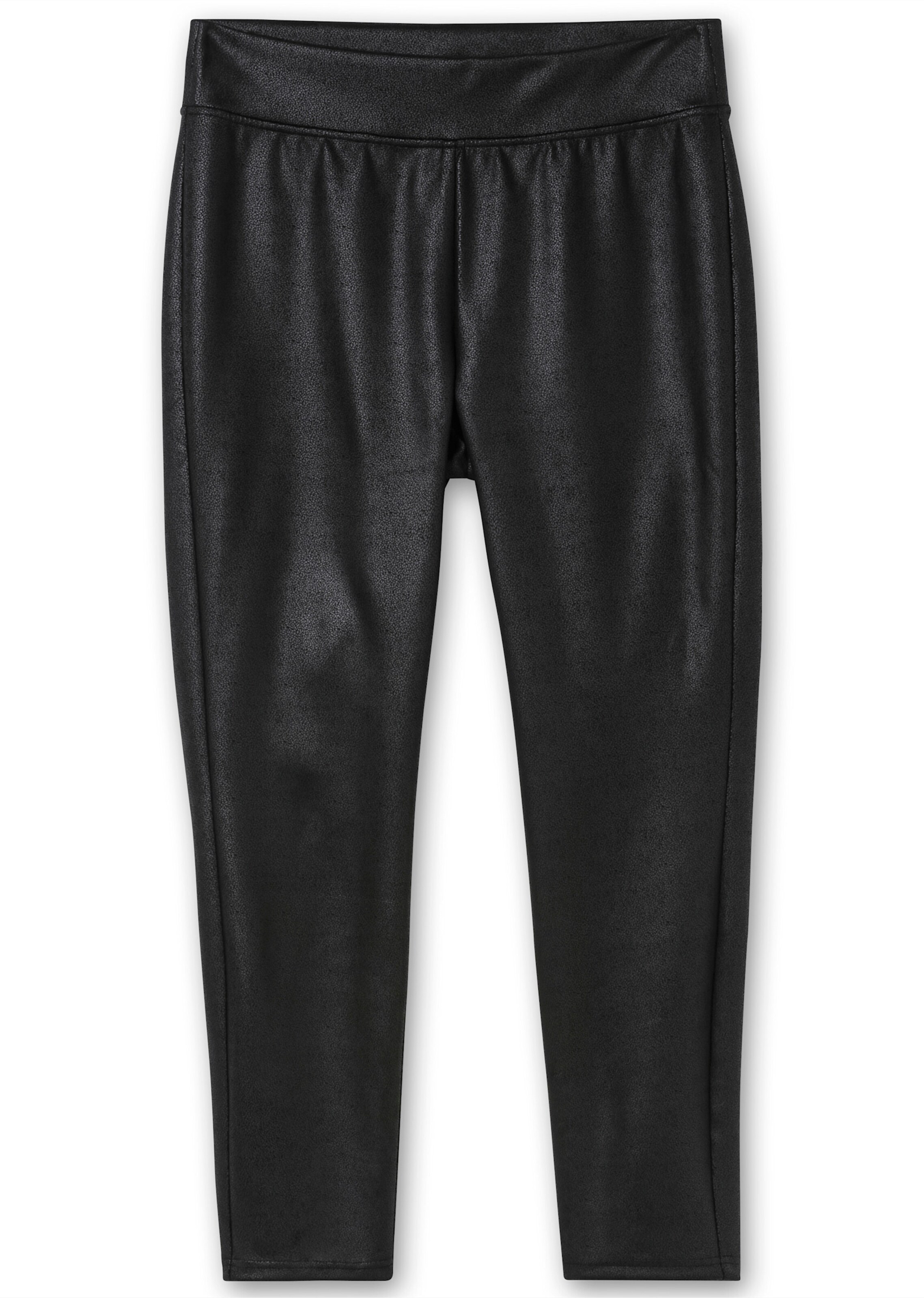 SHEEGO Slimfit Leggings i svart: framsida