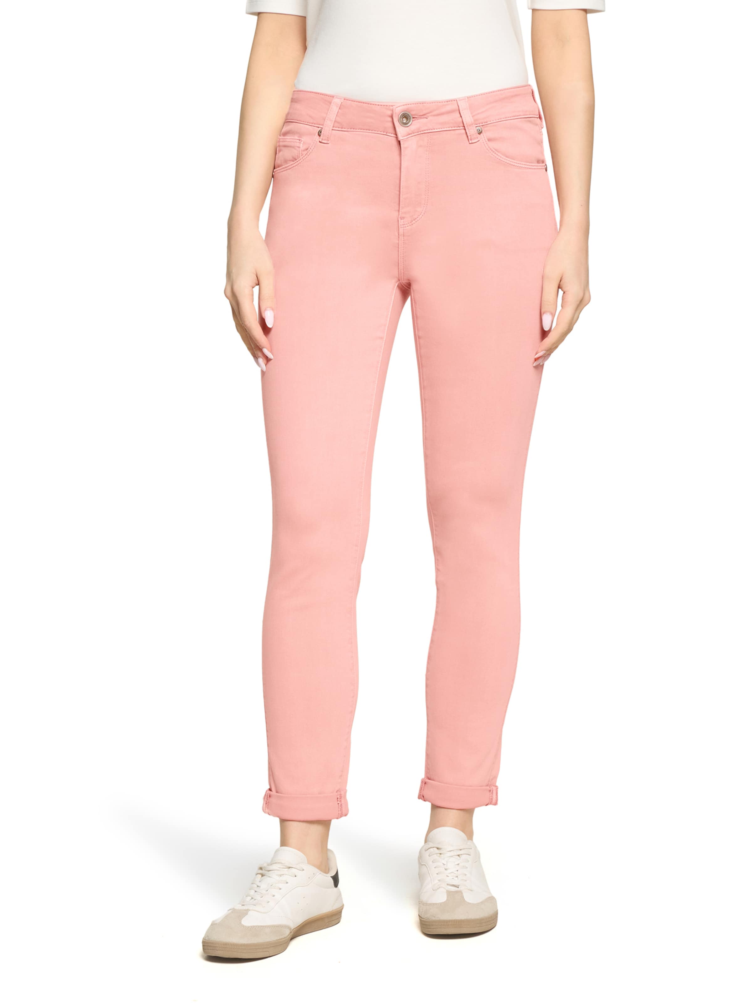 Coupe slim Jean Betty Barclay en rose : devant