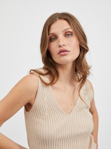 VILA Knitted top 'Lisiane' in Beige