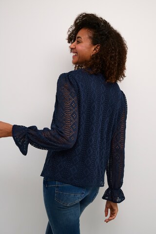 Cream Blouse 'Danika' in Blauw
