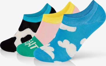 Happy Socks Enkelsokken 'Summer Day No Show' in Blauw
