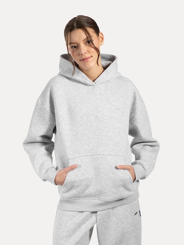 Veste de survêtement Smilodox en gris : devant
