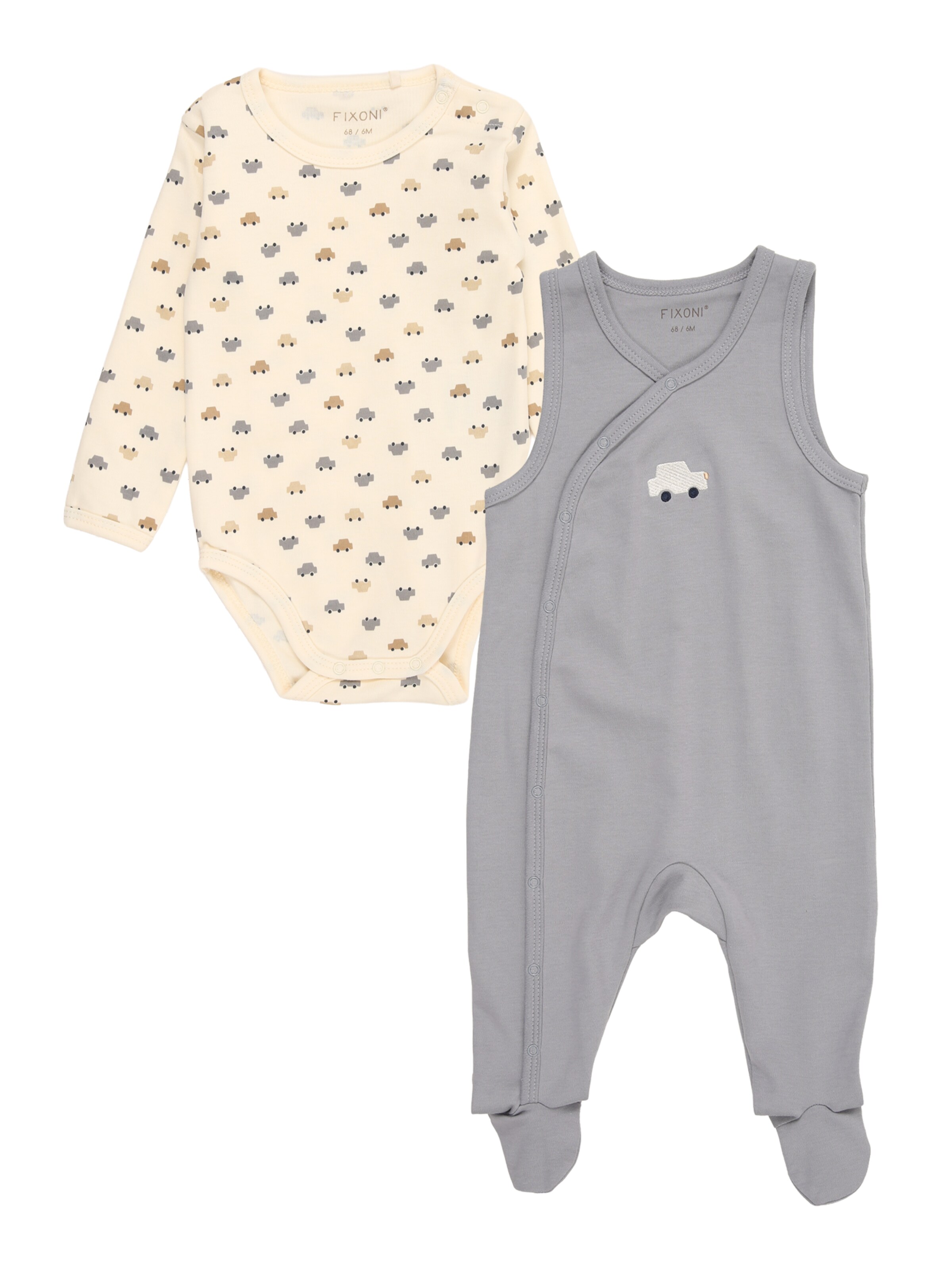 Fixoni Set in Beige: Vorderseite