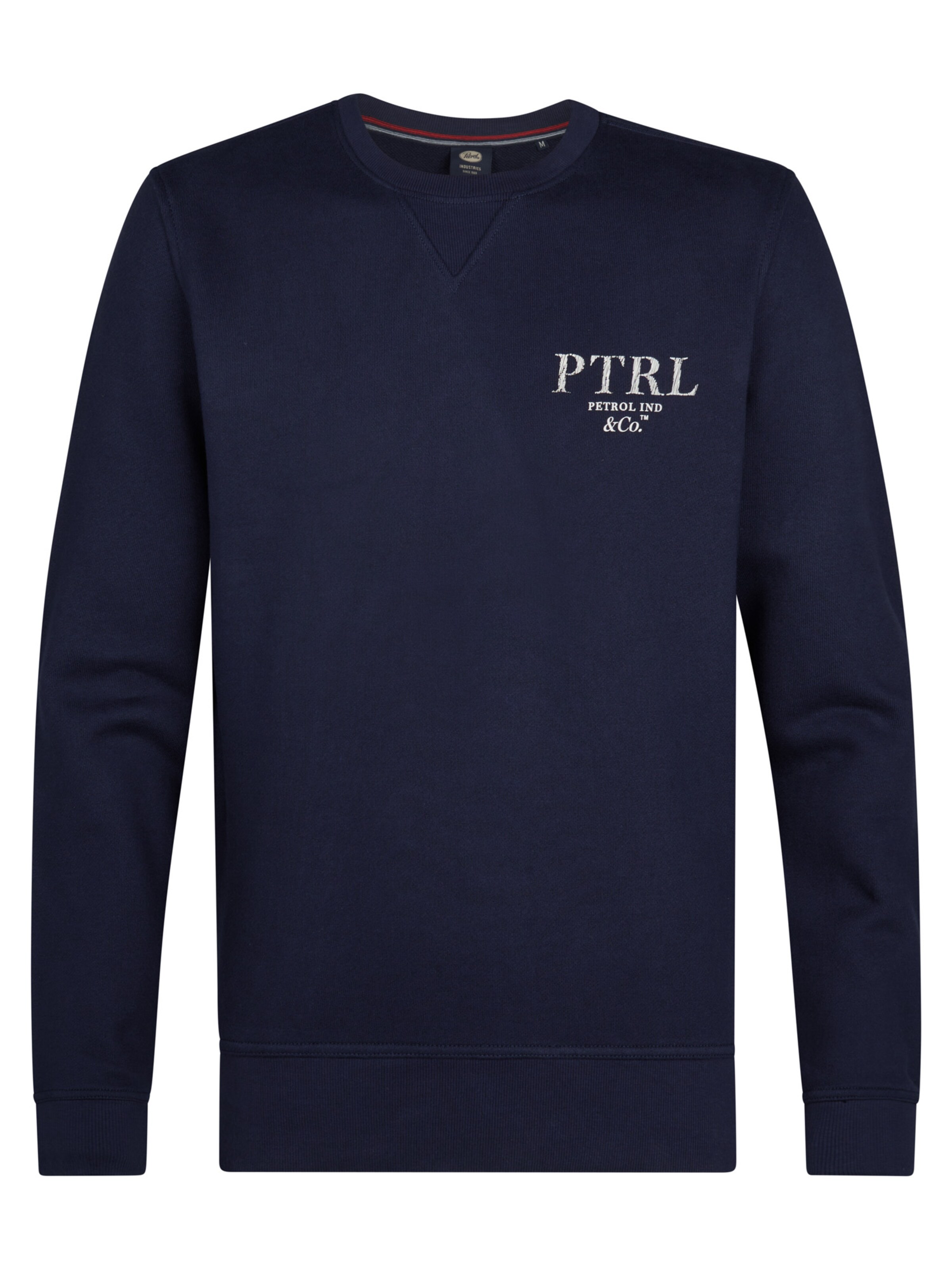 Petrol Industries Sweater 'Dubuque' in Light beige / Marine blue, Item view