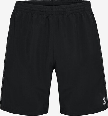 Hummel Regular Workout Pants 'AUTHENTIC WOVEN ' in Black: front