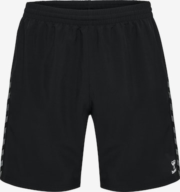 Hummel Workout Pants 'AUTHENTIC WOVEN ' in Black: front