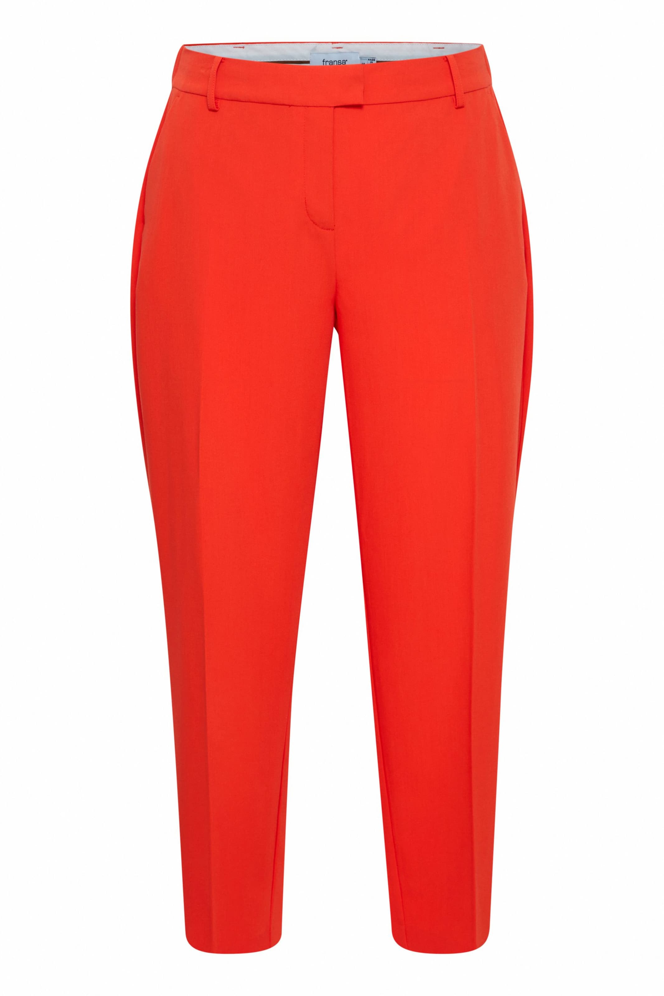 Fransa Regular Bügelfaltenhose in Rot: Vorderseite
