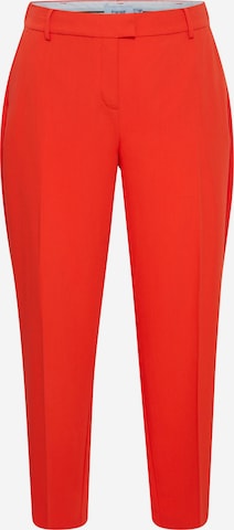 Fransa Pleated Pants in Red: front