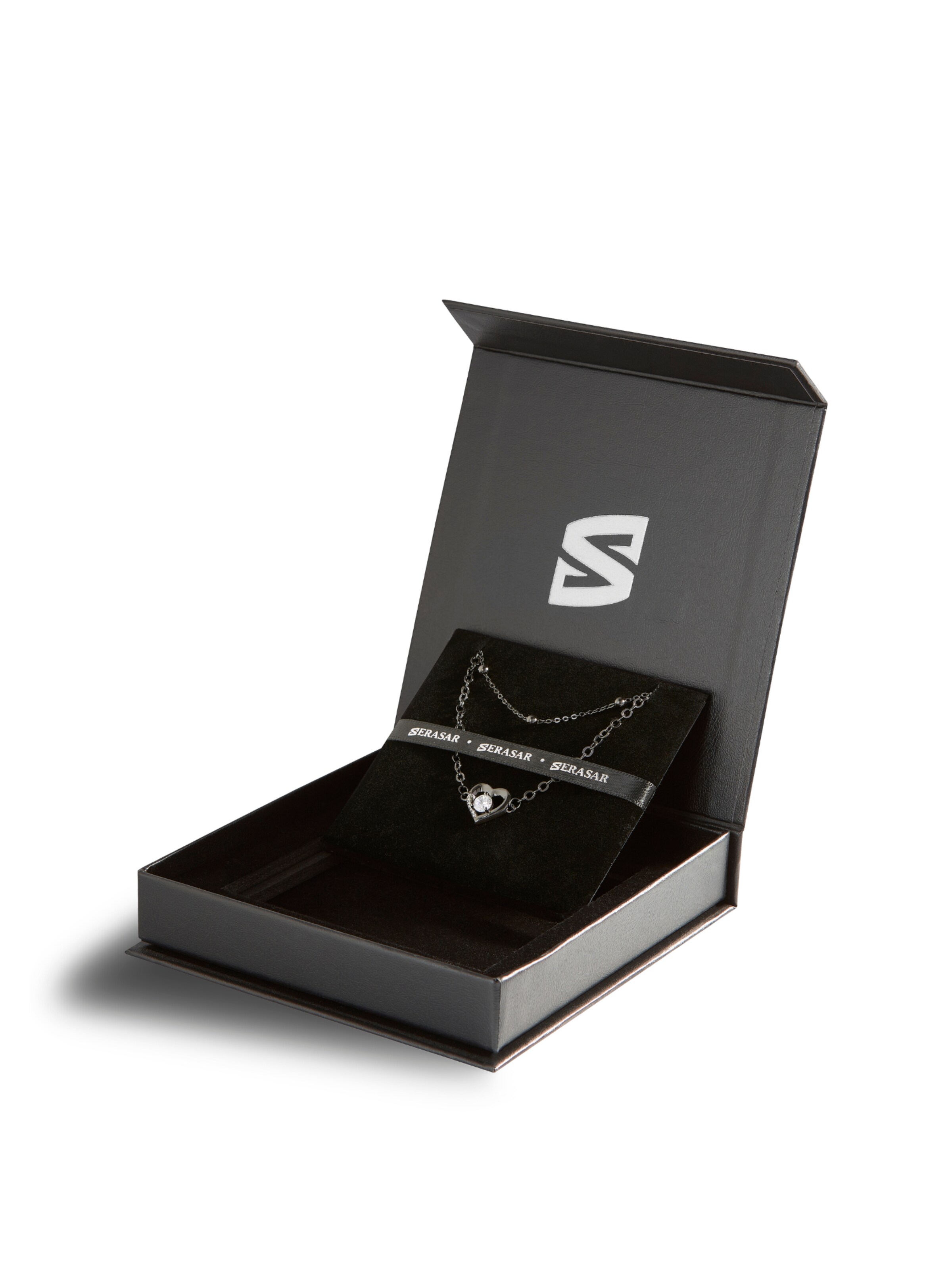 SERASAR Bracelet 'Anklet Heart' in Black