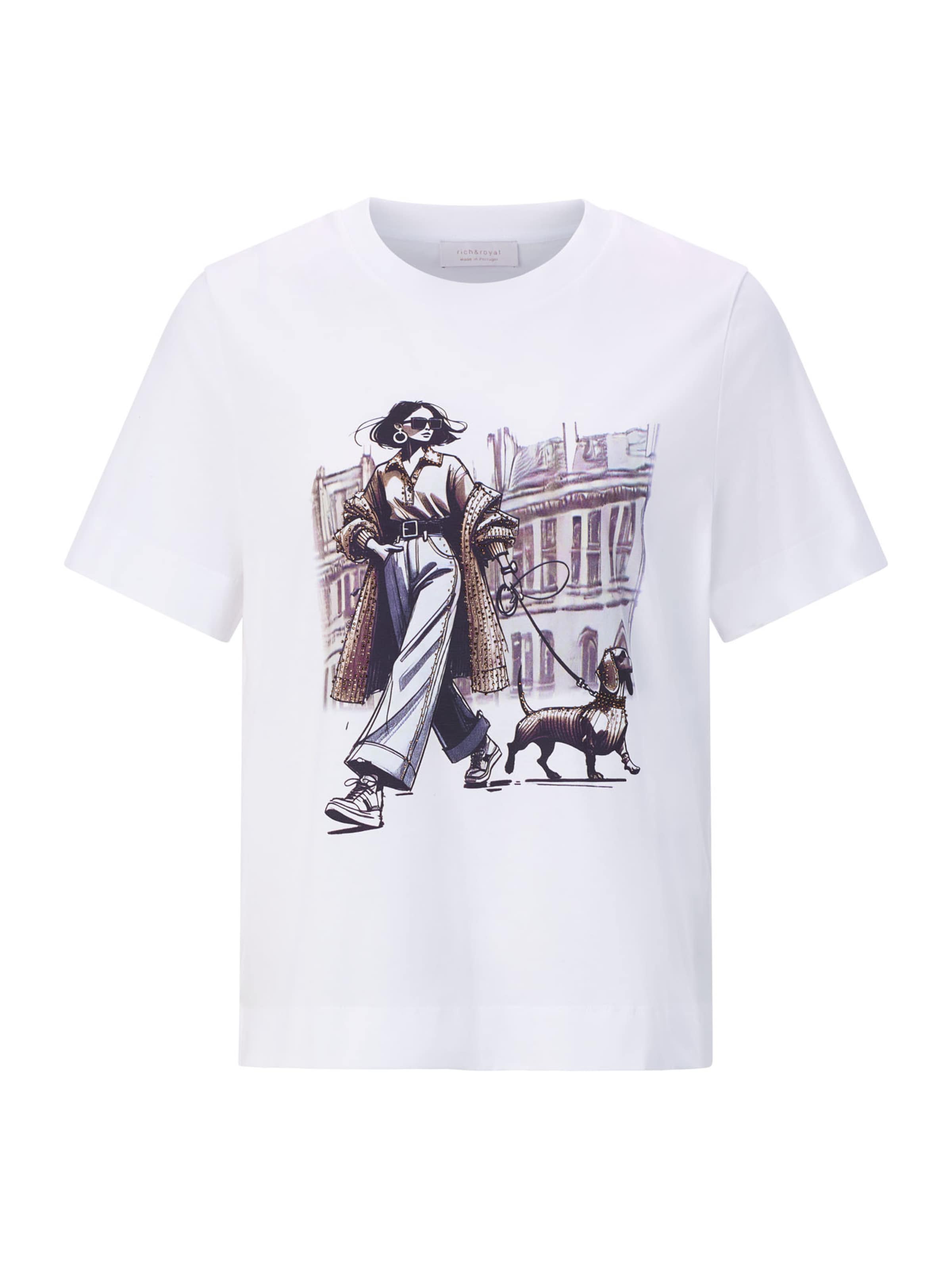 Maglietta di Rich & Royal in bianco: frontale