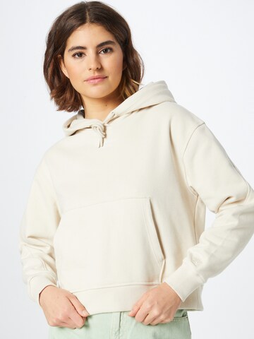 Calvin Klein Jeans Sweatshirt in Wit: voorkant