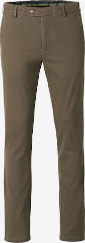 MEYER Chino 'Oslo' in Bruin: voorkant