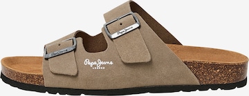 Pepe Jeans Muiltjes in Beige: voorkant