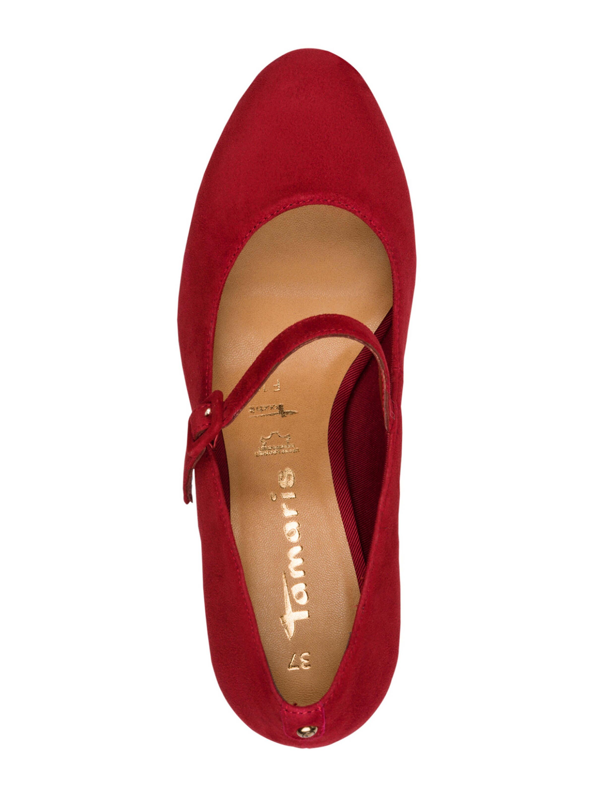 Tamaris - Zapatos con plataforma en rojo