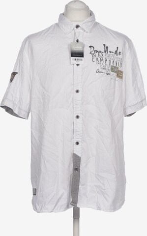 CAMP DAVID Button Up Shirt in XL in White: front
