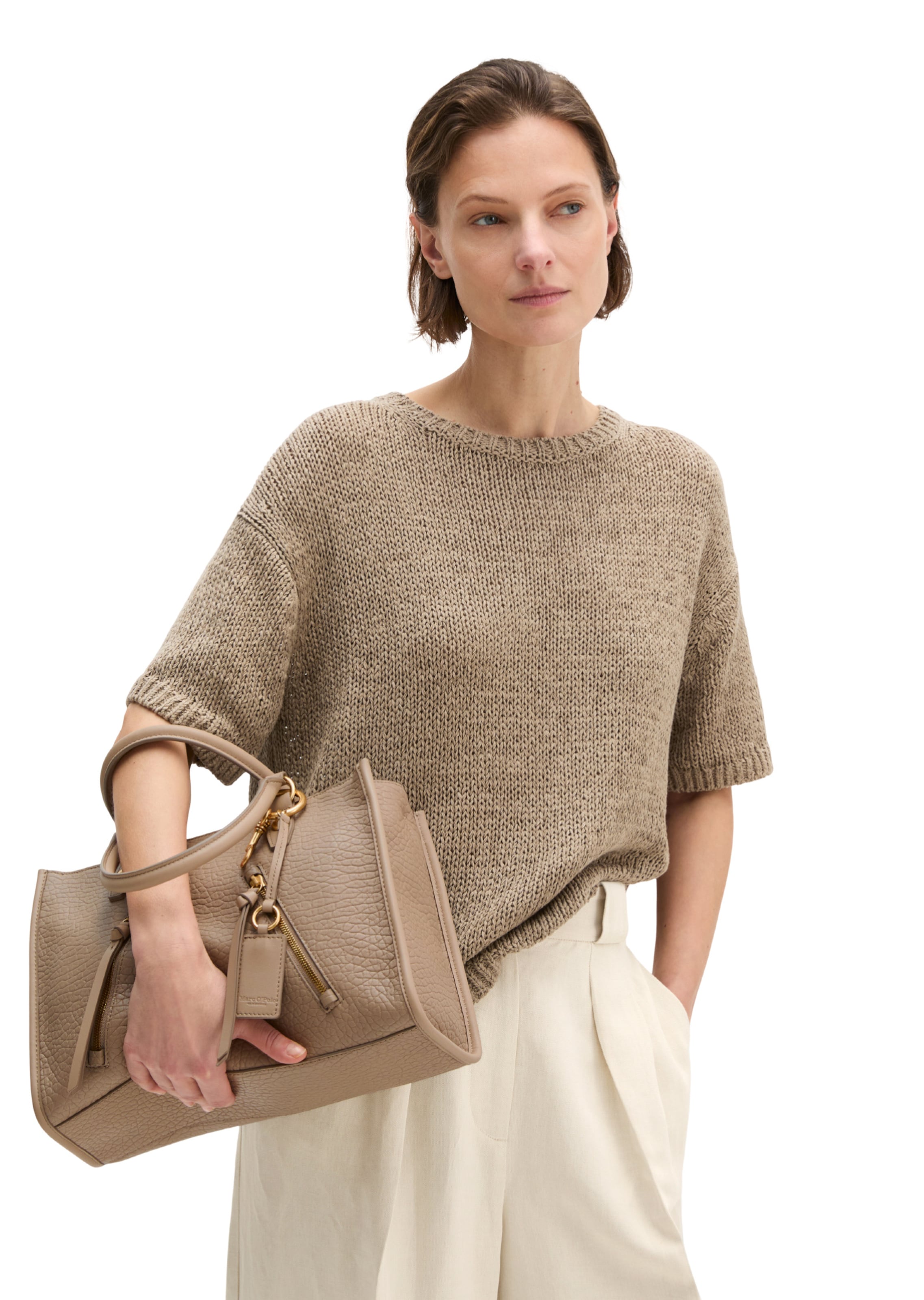 Marc O'Polo Shopper in Beige: Vorderseite
