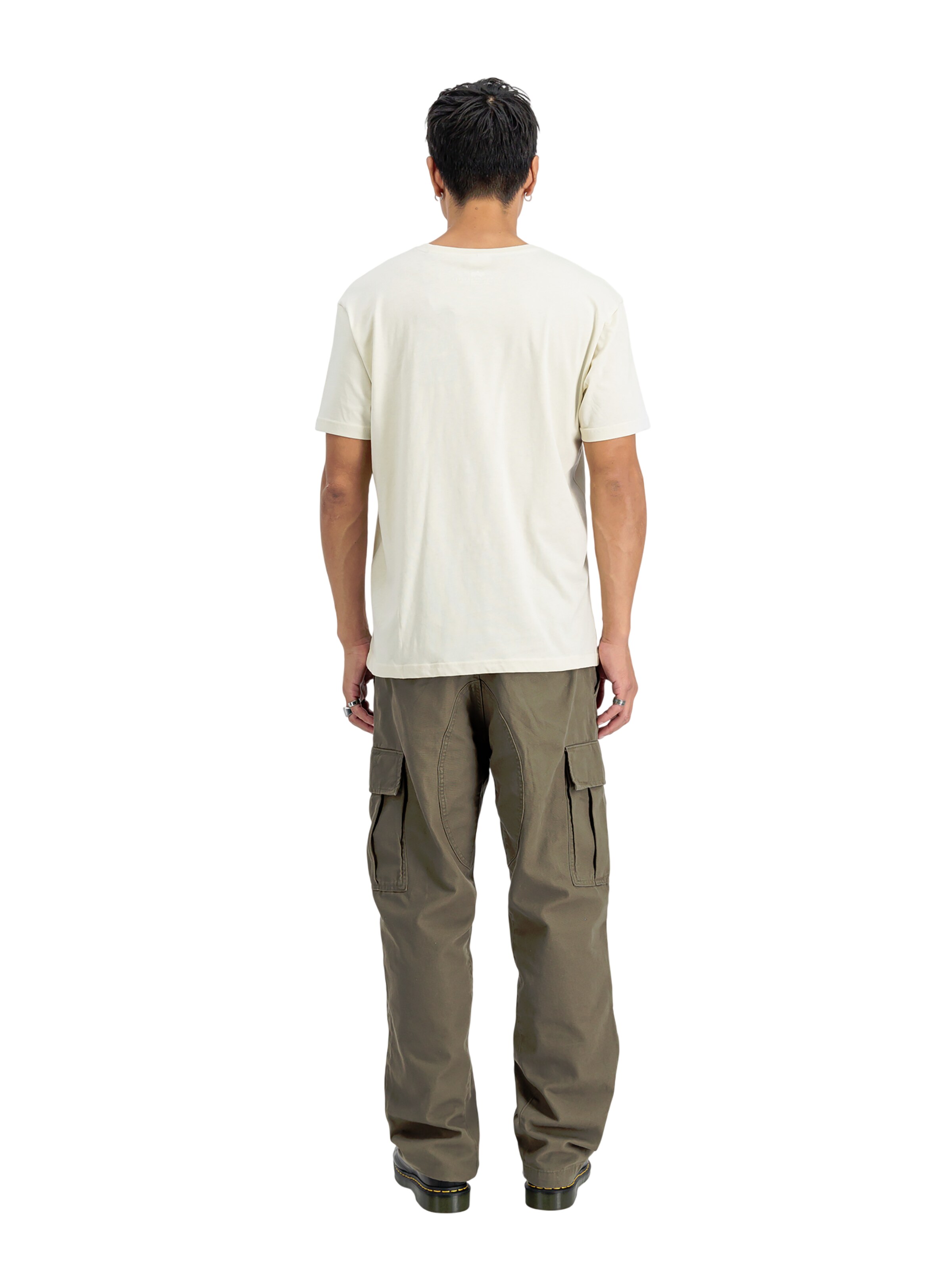 ALPHA INDUSTRIES Shirt 'Basic Small Logo'‌‌ in Weiß