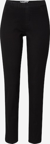 ZABAIONE Slim fit Trousers 'Parade' in Black: front