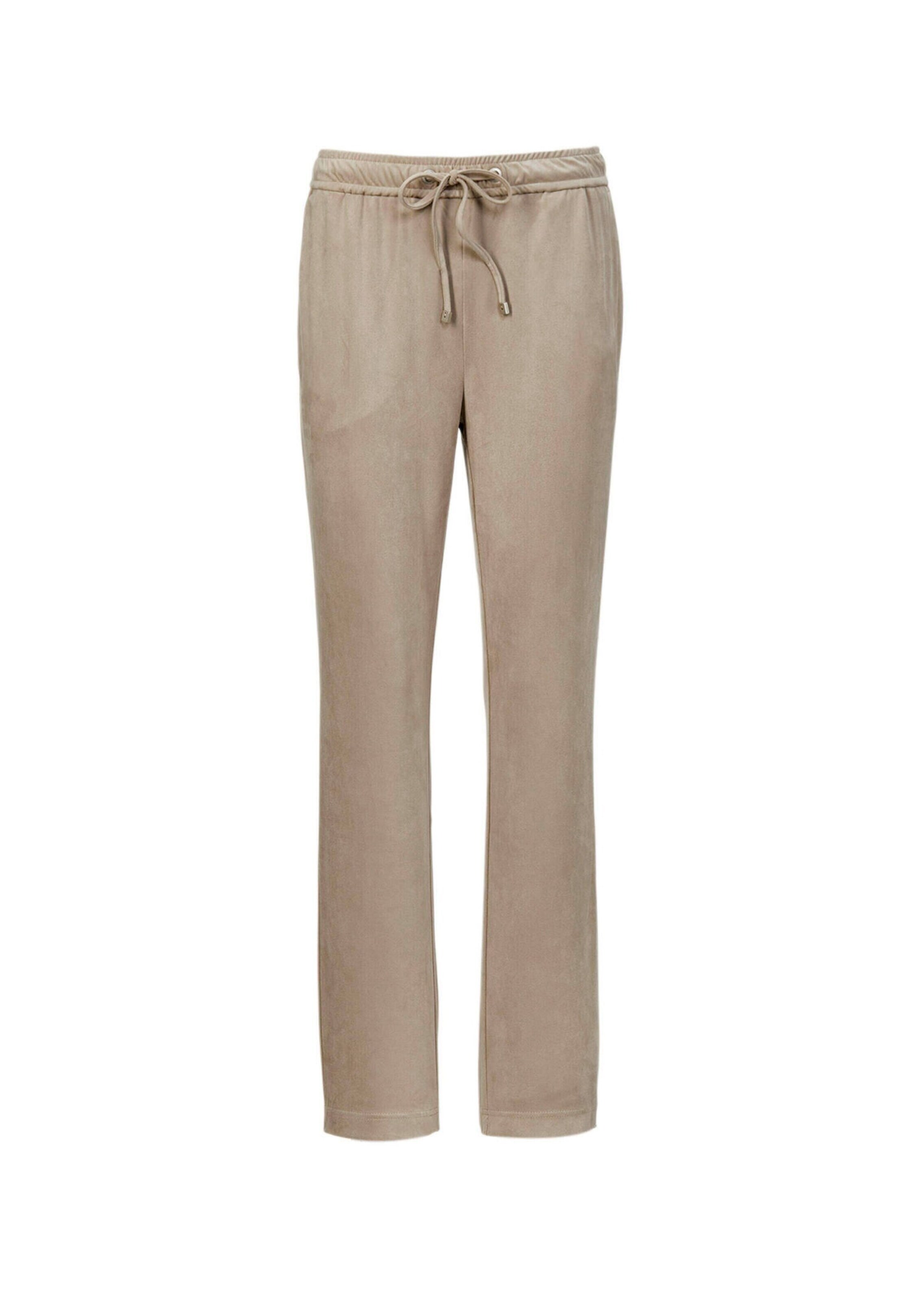 Goldner Loosefit Broek 'LOUISA' in Beige: voorkant