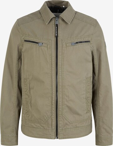 TOM TAILOR Between-Season Jacket in Green: front