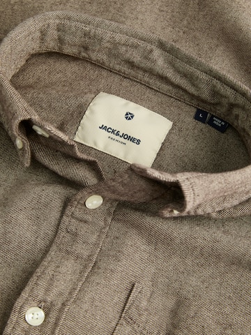 JACK & JONES Средняя посадка Рубашка 'JPRBLUBROOK' в Коричневый
