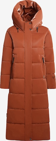 Manteau d’hiver 'Soulani5 Shiny' khujo en marron : devant