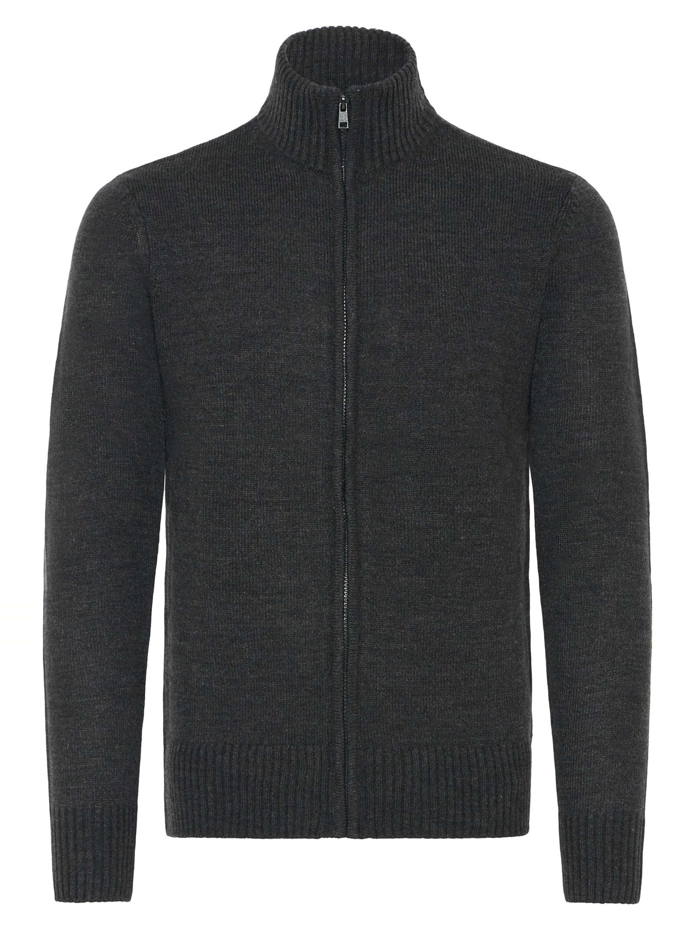 BLEND Strickjacke ' BHRycel ' in Schwarz: Vorderseite