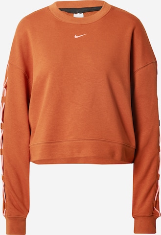 NIKE Sport sweatshirt i orange: framsida