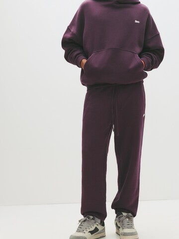 Effilé Pantalon 'STWD' Pull&Bear en violet : devant