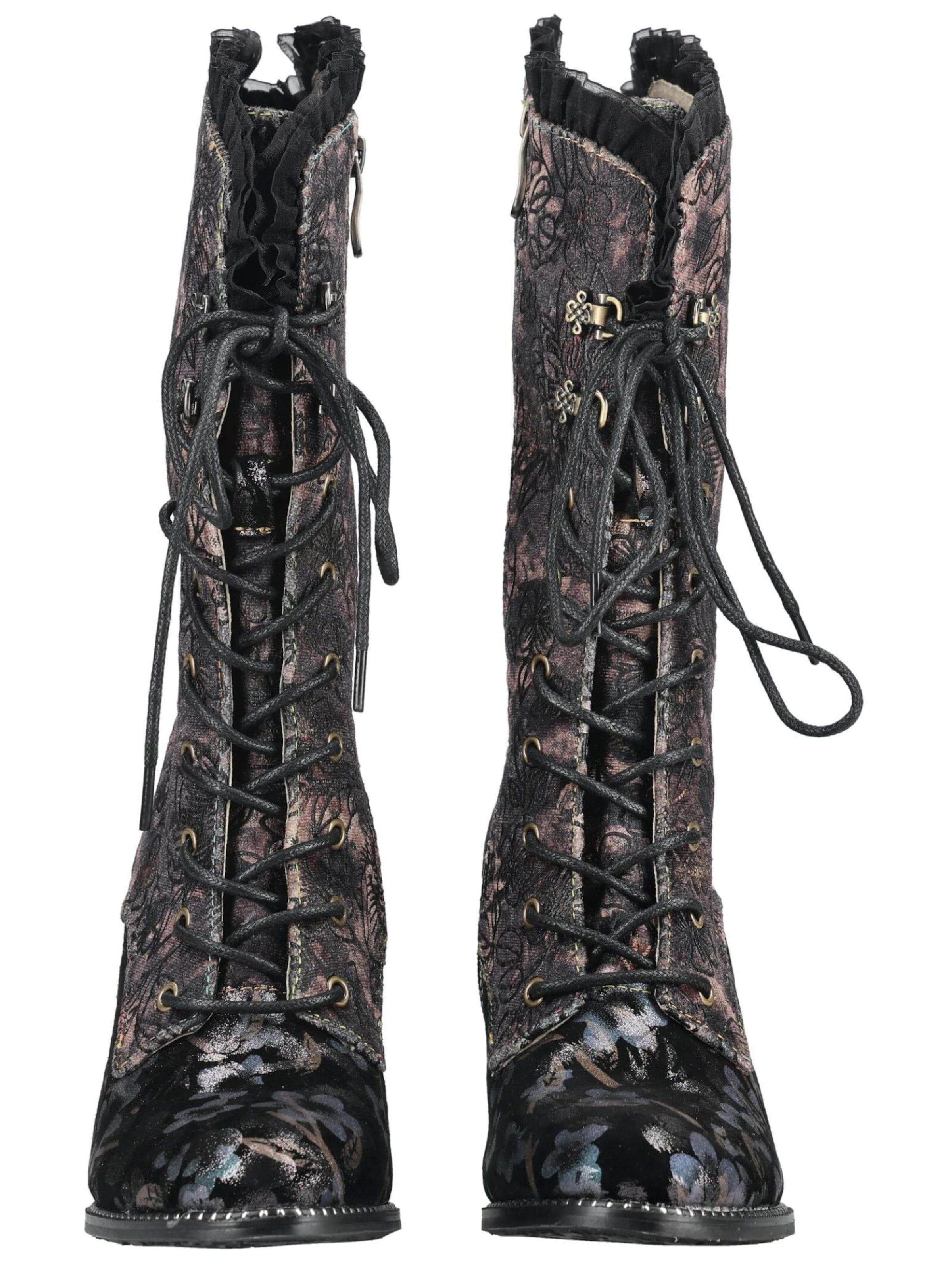 Bottes à lacets Laura Vita en gris