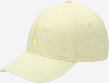 Casquette Calvin Klein Jeans en jaune : devant