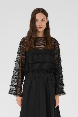 KAREN BY SIMONSEN Bluse 'KBDorothy Leanka' i sort: forside
