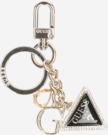 Porte-clés 'KEYRING' GUESS en or : devant
