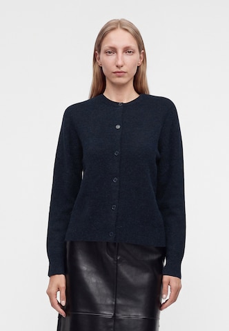 Samsøe Samsøe Knit cardigan 'NOR' in Blue: front