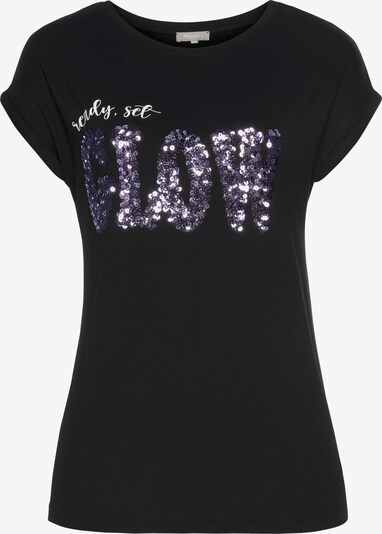 TAMARIS Shirt in Purple / Black / White, Item view