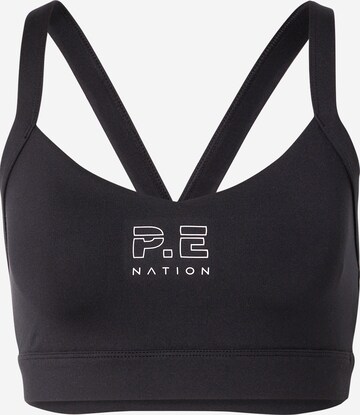 P.E Nation Bralette Sports bra 'Recharge' in Black: front