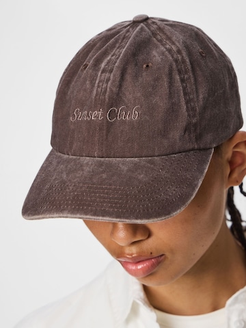 PIECES Cap 'PCKELLA' in Brown