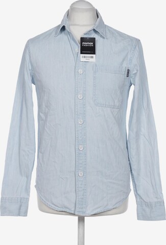 HOLLISTER Button Up Shirt in XS in Blue: front