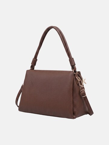 Borsa a mano 'Borsa a mano Kassandra Luxette poliestere chiusura zip' di Kassandra in marrone